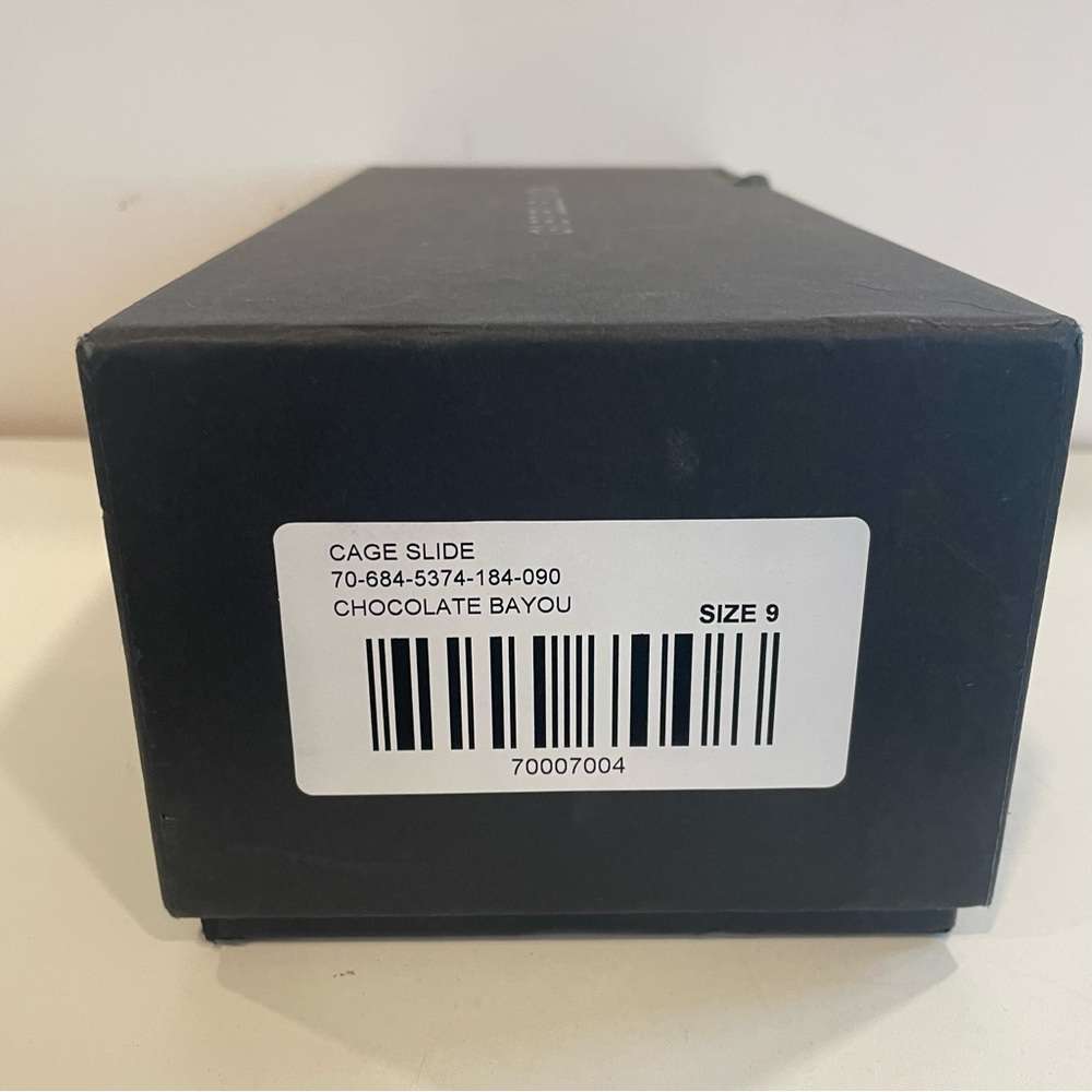 Gabrielle Union Cage Slide Sandal Chocolate Bayou‎ Women’s Size 9 Strappy - Picture 4 of 6